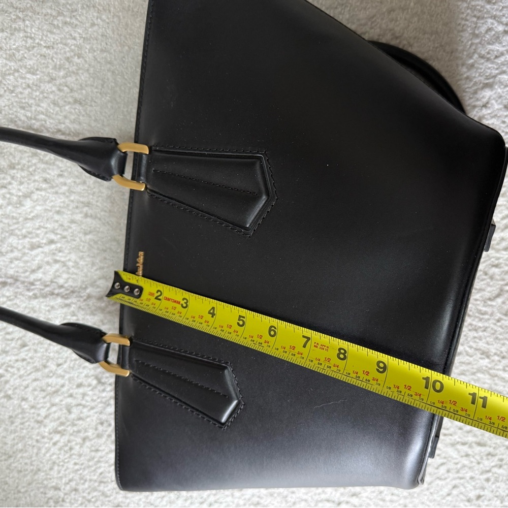 MaxMara Black and Gold Leather Tote - Picture 15 of 15